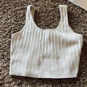 Forever 21; cream colored cropped tank top